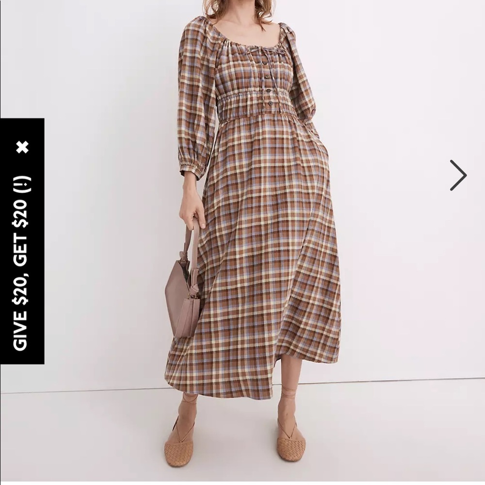 NWT Madewell gauze Sophia midi dress size XS